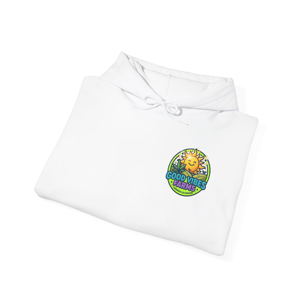 Good Vibes Farms Hoodie | Sun Emblem Farm Logo Sweatshirt