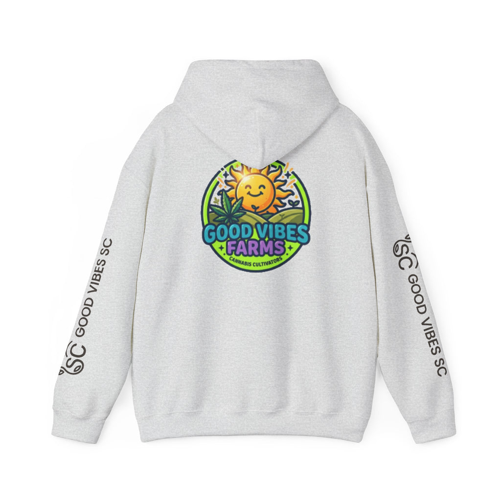 Good Vibes Farms Hoodie | Sun Emblem Farm Logo Sweatshirt