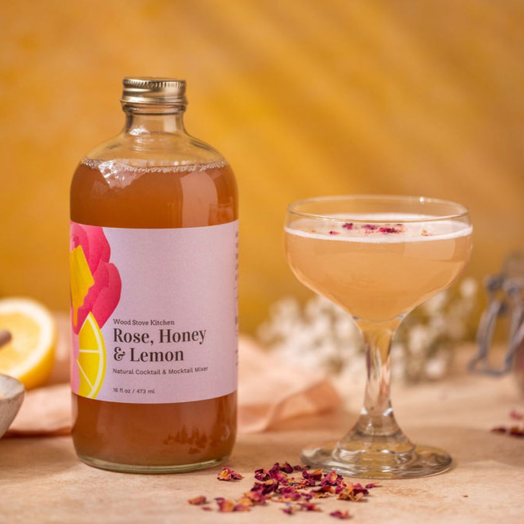 Rose, Honey & Lemon Cocktail & Mocktail Mixer, 16 fl oz