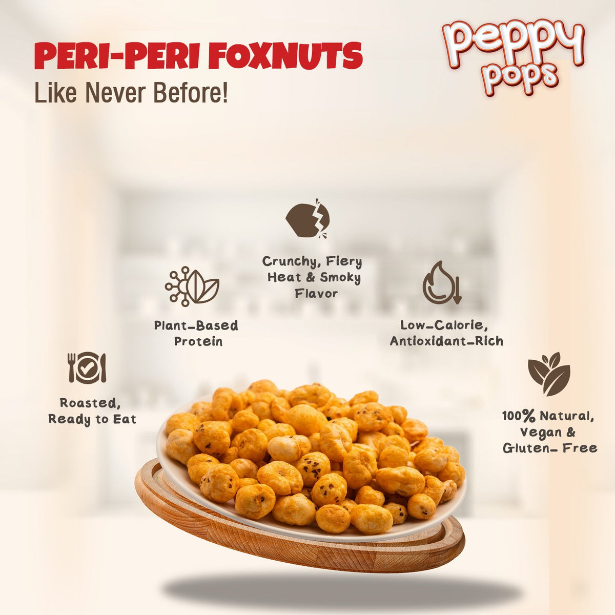 PEPPY POPS PERI PERI ROASTED FOXNUTS