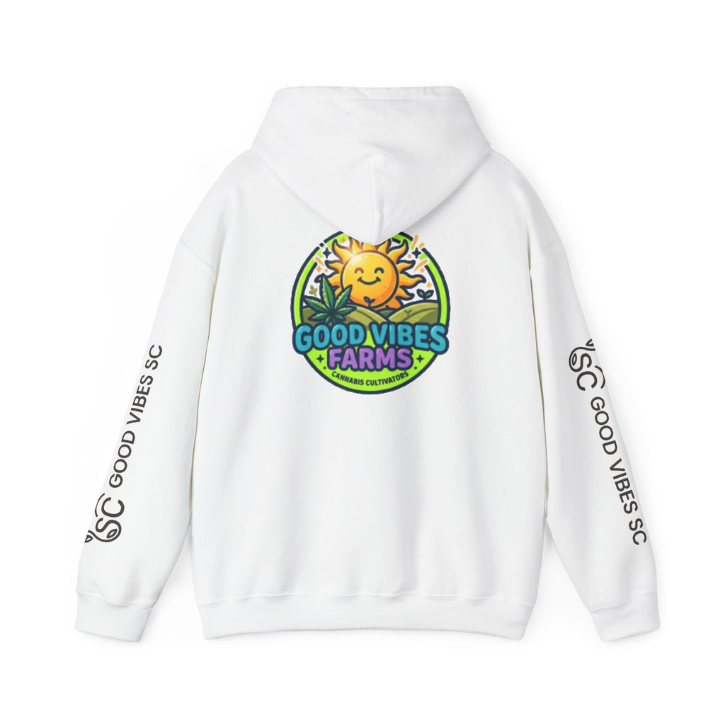 Good Vibes Farms Hoodie | Sun Emblem Farm Logo Sweatshirt