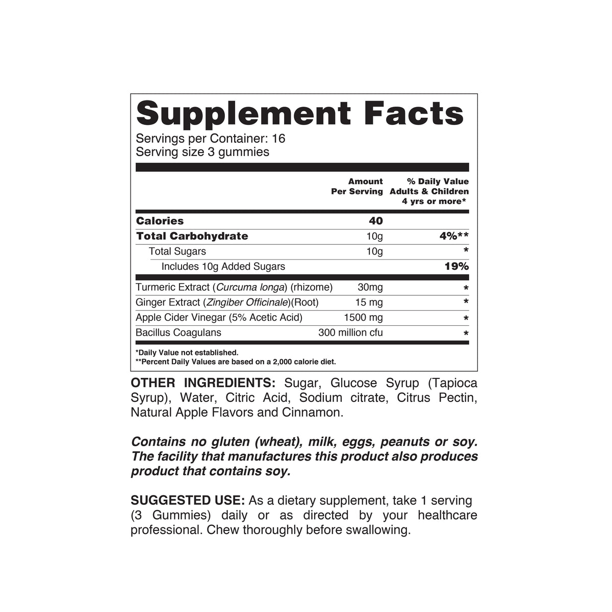 Apple Cider Vinegar + Probiotic + Turmeric-1
