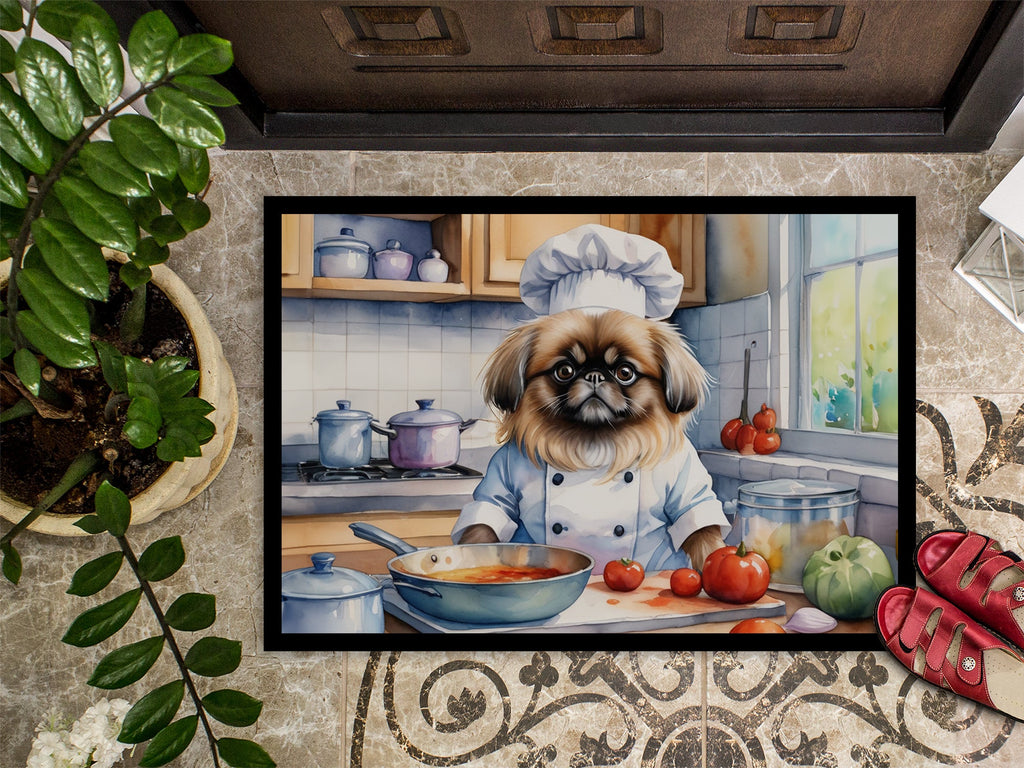 Pekingese The Chef Doormat-2