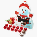 Large Snowman Hot Chocolate Bombs Set Of 16 Delicious Cocoa Bomb Filled With Marshmallows Caramel Fu-0