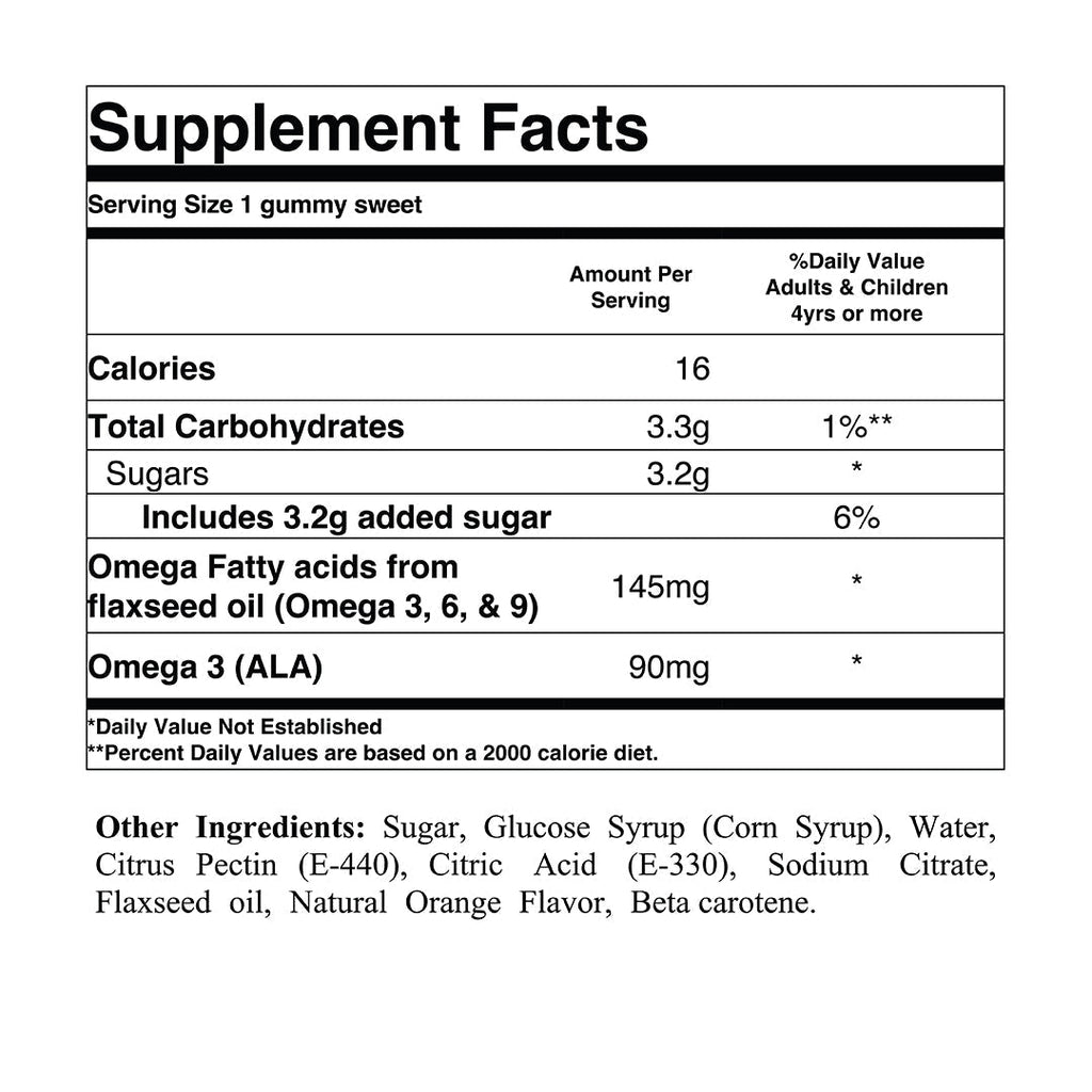 Omega 3 Orange Flavor