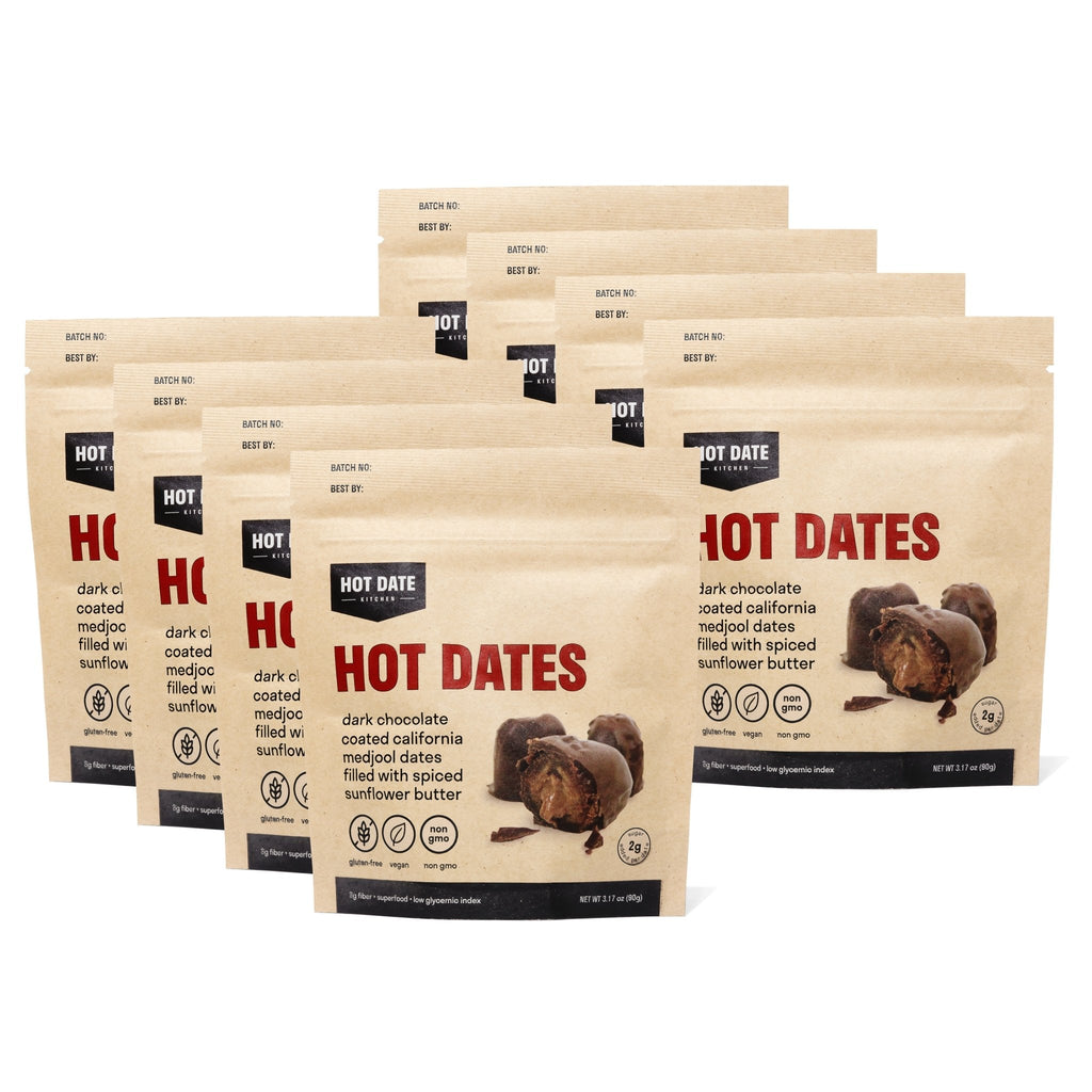 Spiced Dark Chocolate Stuffed Medjool Dates - 12 Pack