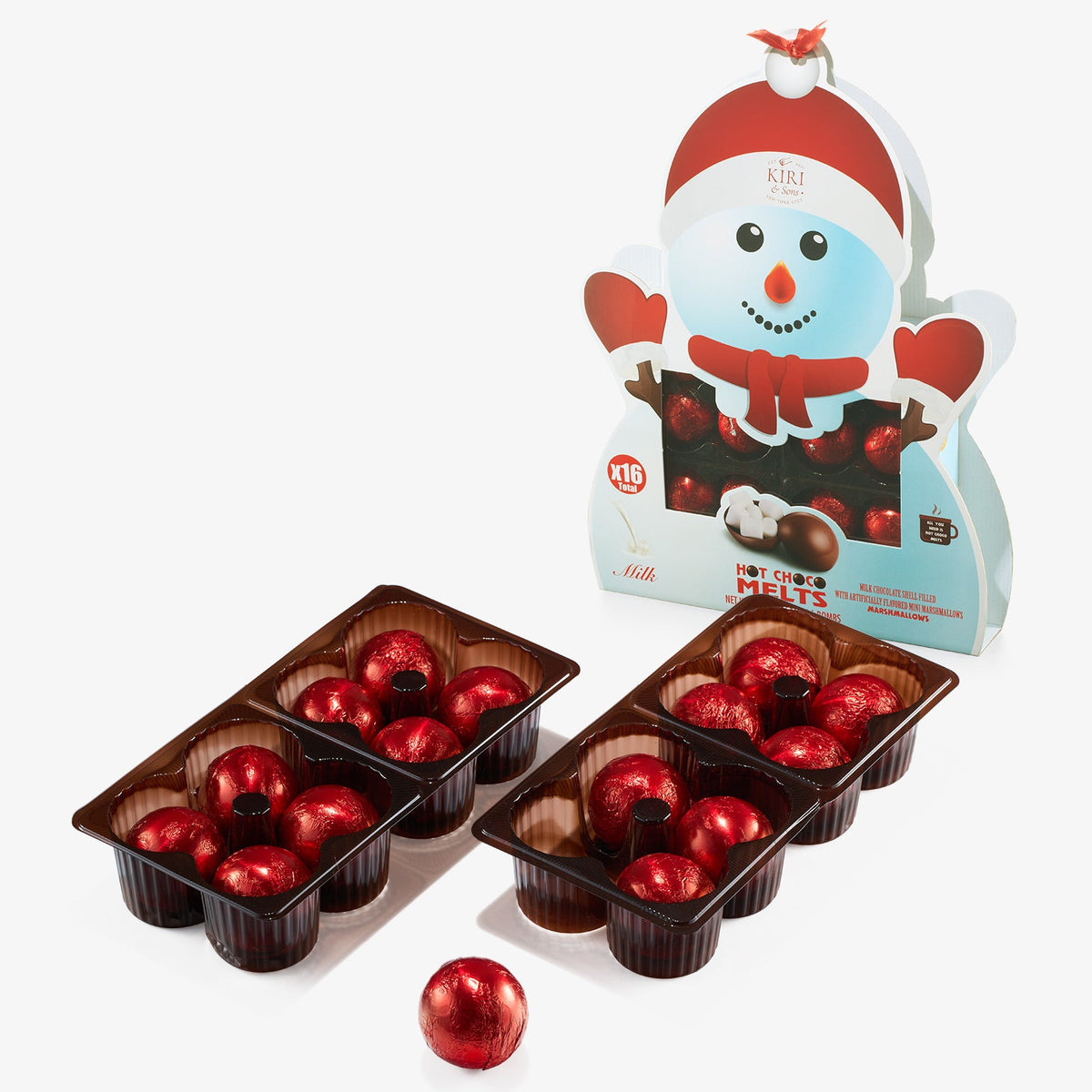 Large Snowman Hot Chocolate Bombs Set Of 16 Delicious Cocoa Bomb Filled With Marshmallows Caramel Fu-4